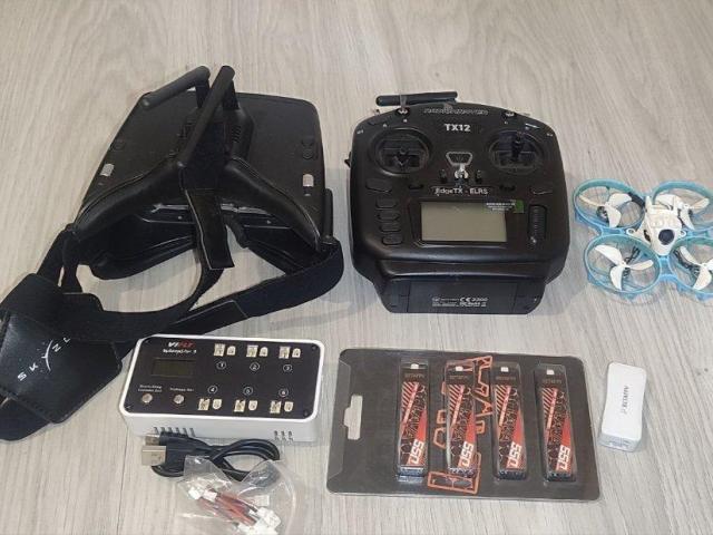 Комплект fpv дрон,пульт, очки,Flywoo flylens 75 hol dji04