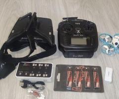 Комплект fpv дрон,пульт, очки,Flywoo flylens 75 hol dji04