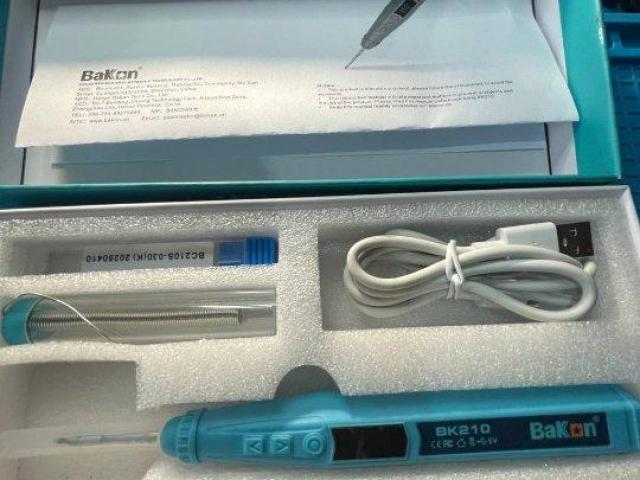 Акумуляторний паяльник BAKON(bk210) на жалах (c210)