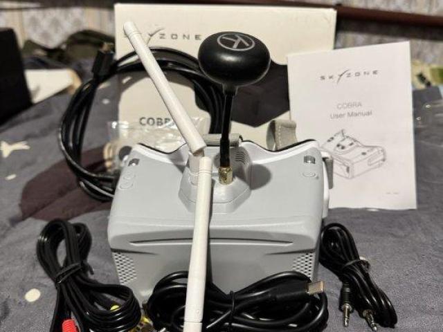 FPV окуляри Skyzone Cobra SD з антеною Eachine K-Loverleaves RHCP 5Dbi