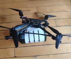 Дрон на оптоволокніі 15 км квадрокоптер 10 дюймів з батареєю