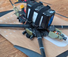 FPV 11" серво камера, скид