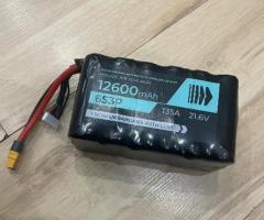 Аккумуляторы FPV 6S2P 9000mAh и 6S3P 12600mAh Molicel для дрона (10”)